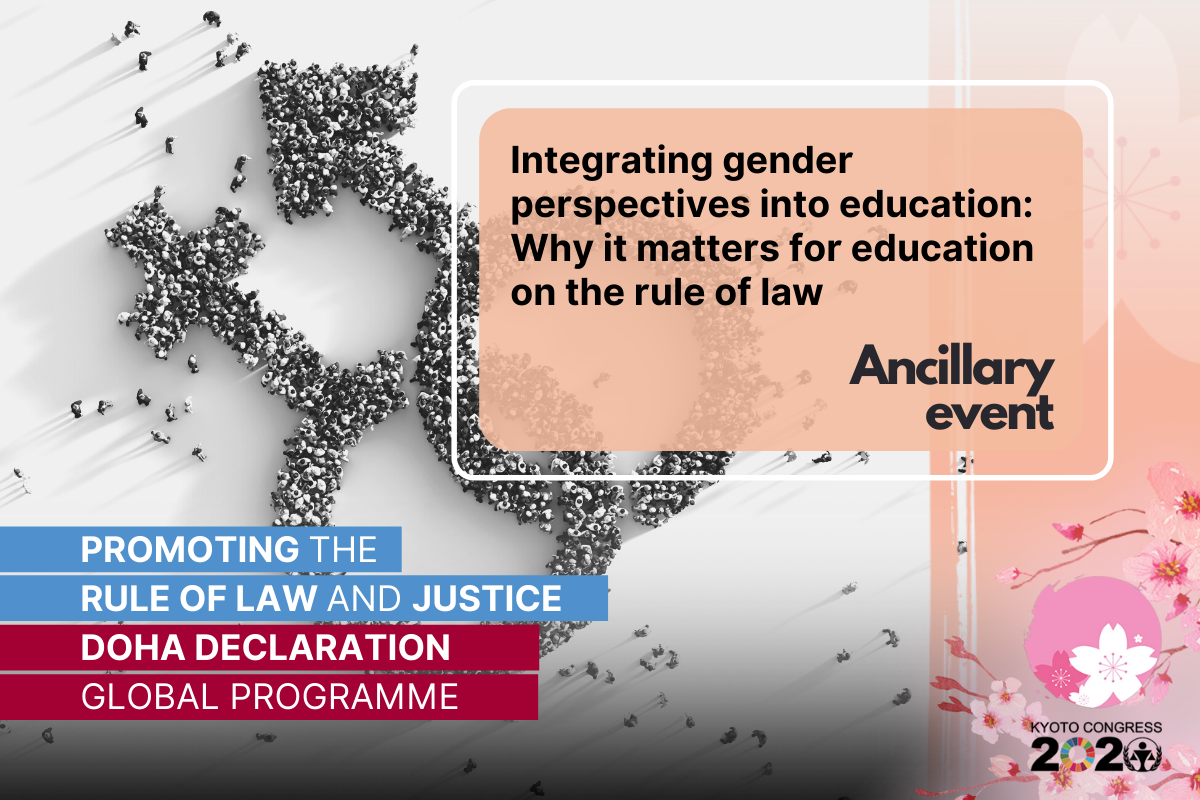 14th UN Crime Congress: Integrating gender perspectives into education