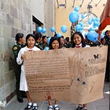 Bolivia joins UNODC Blue Heart Campaign against human trafficking