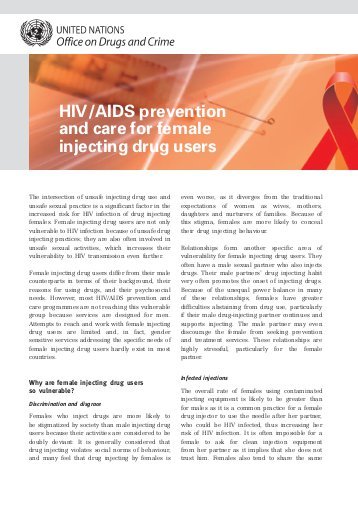  HIV/AIDS Prevention and Care for Female Injecting Drug Users 