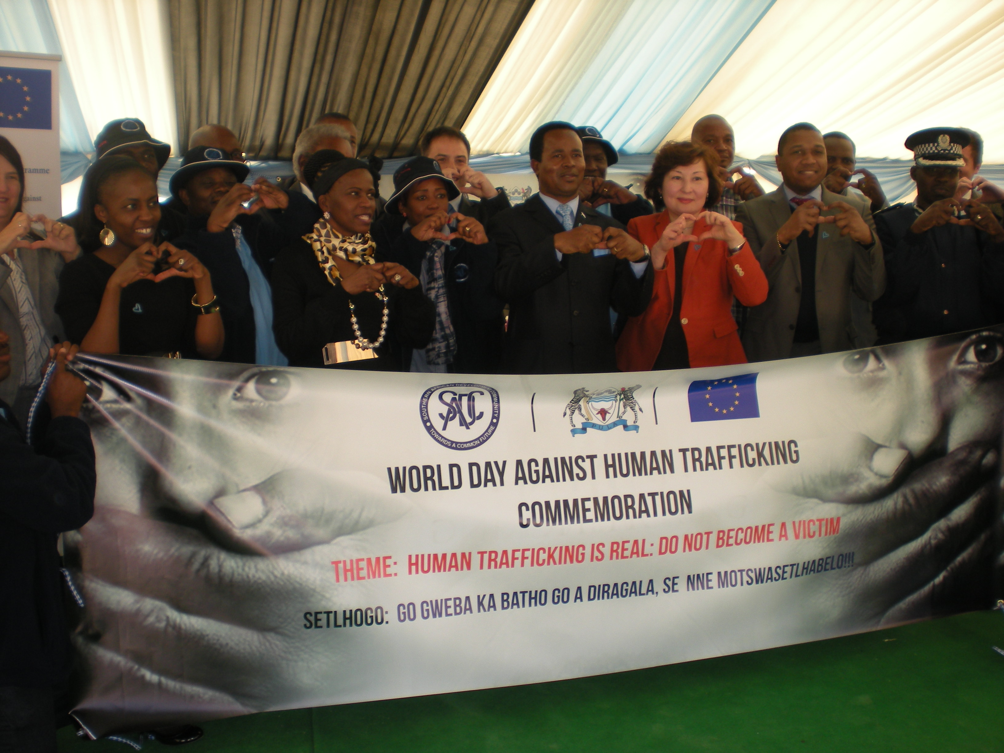 Commemoration of International Day Against Trafficking in Persons, Botswane (Picture: UNODC)