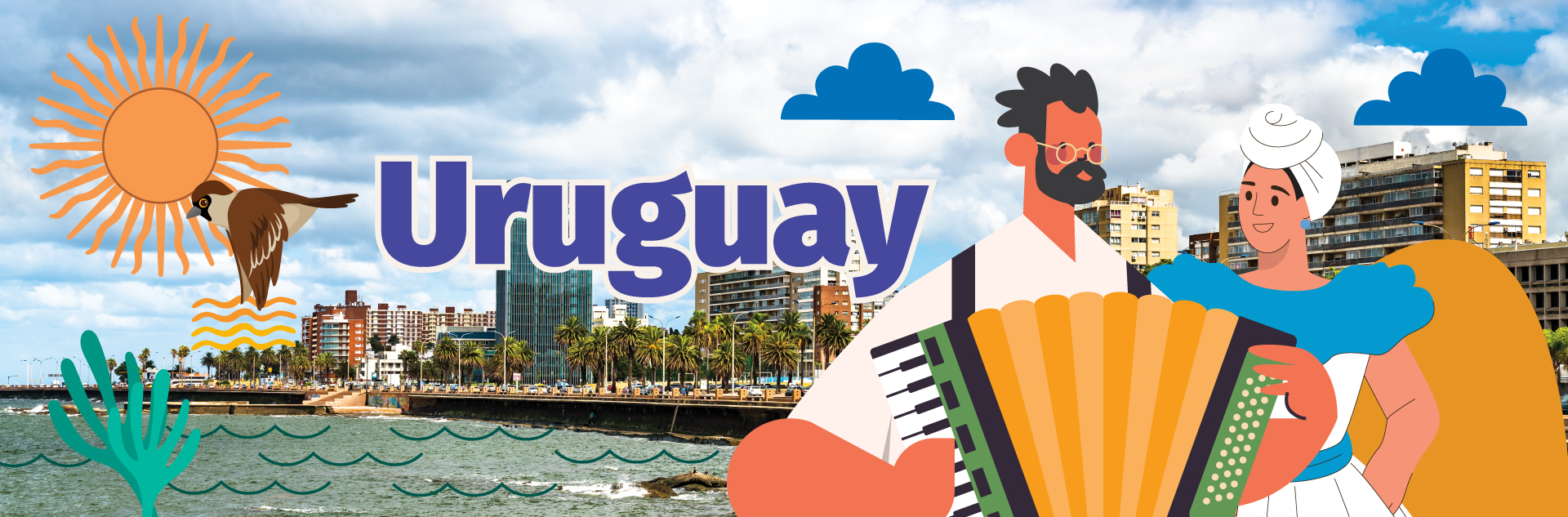 Uruguay, vista panorámica de la ciudad de Montevideo
