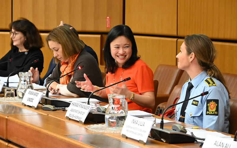 Women in a conference room, attending the 2019 Vienna Discussion Forum