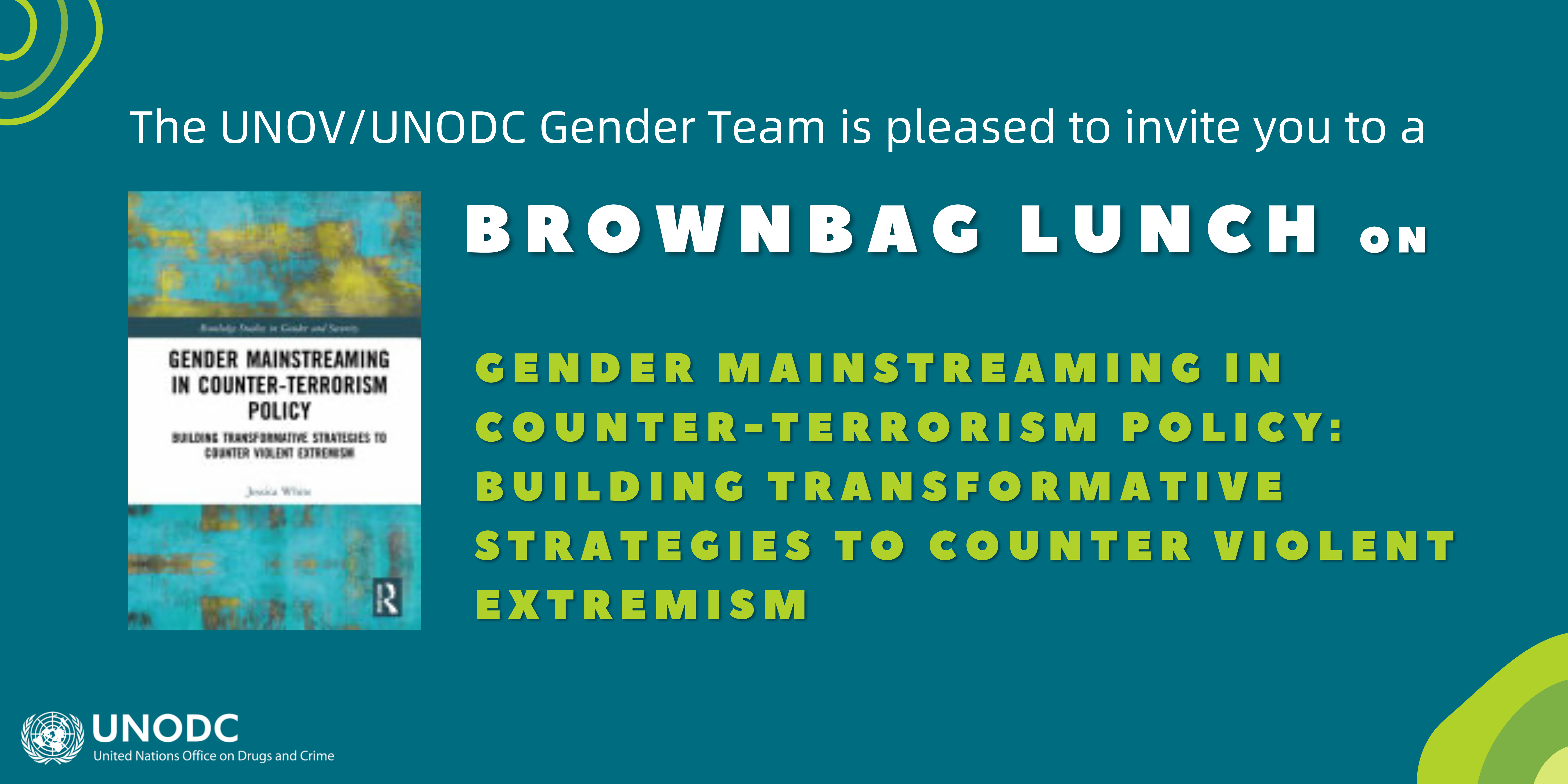 Event banner - Brownbag Lunch Gender Mainstreaming in Counter-terrorism Policy