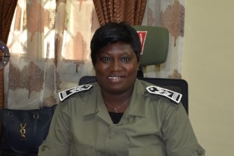Woman in law enforcement uniform