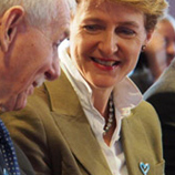 Photo: Federal Councilor Simonetta Sommaruga and IOM General Director Wiliam Lacy Swing