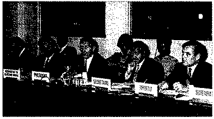 Full size image: 78 kB, The United Nations Commission on Narcotic Drugs at its second special session Seen here at the presiding table, from left to right, are: S