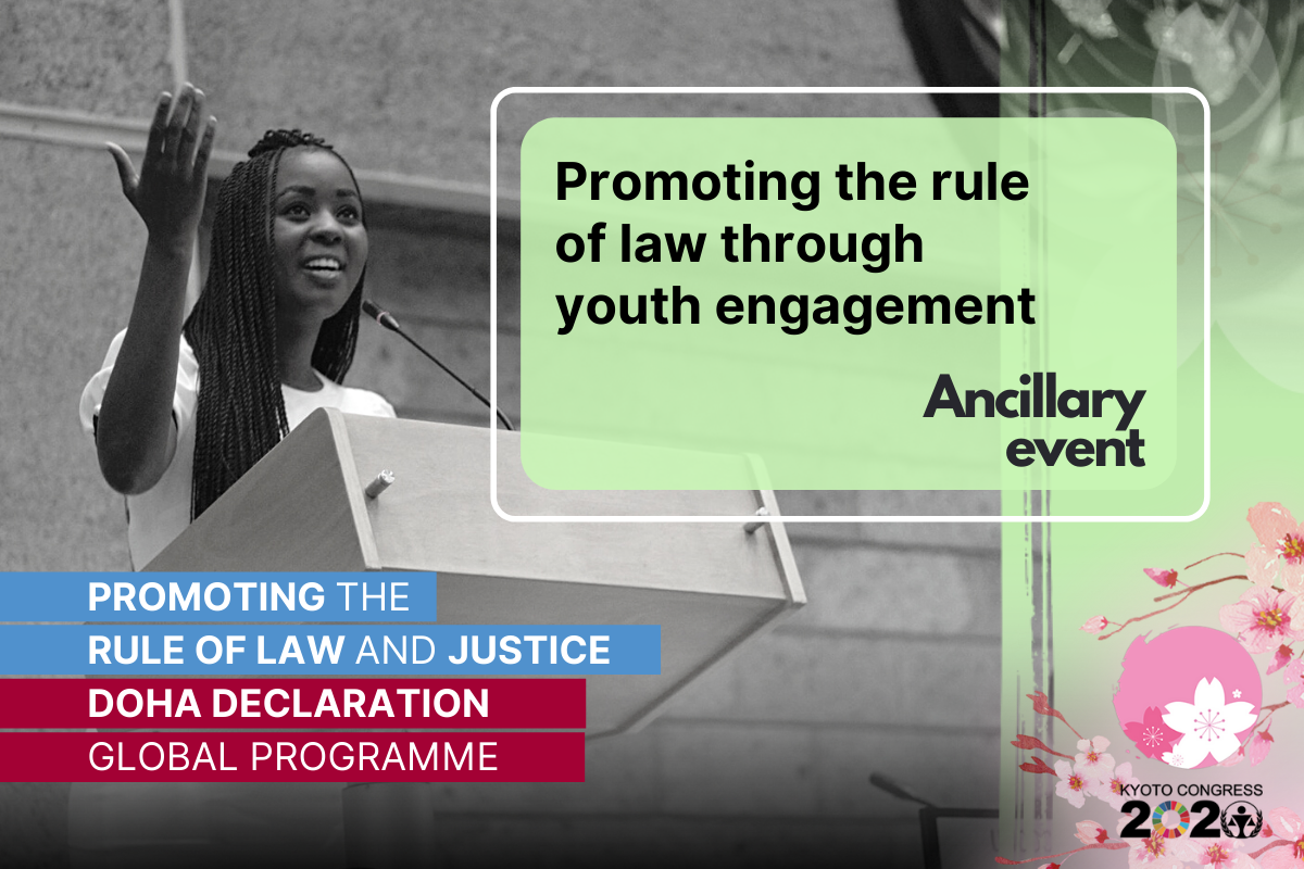14th UN Crime Congress: Promoting the rule of law through youth engagement
