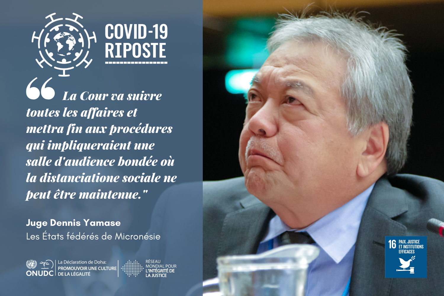 Les efforts de la Cour Suprême pour empêcher la COVID-19 d'entrer dans les États fédérés de Micronésie
