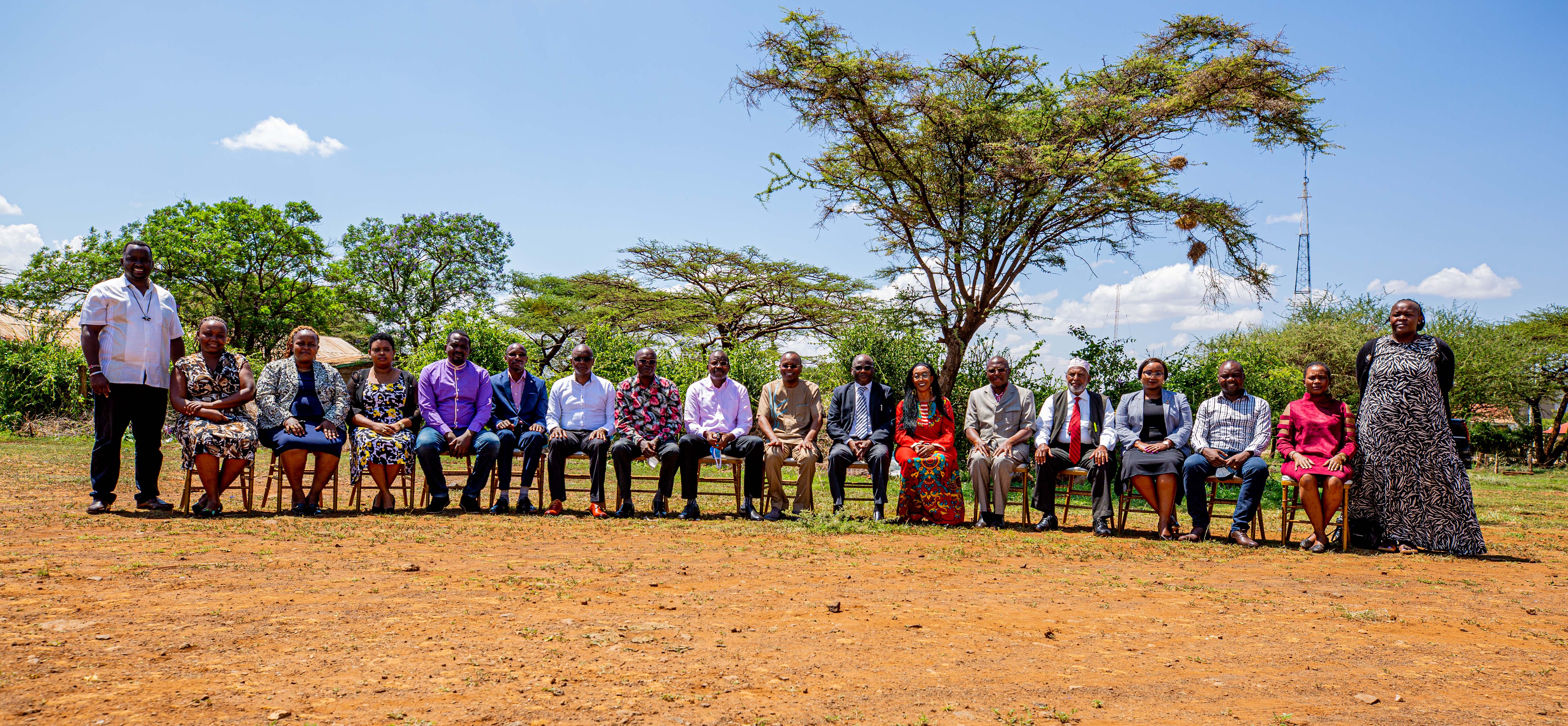 Group photo of Isiolo CUC members, Isiolo Elders, Judges and Ms Charity Kagwi, Head of the Crime Prevention and Criminal Justice at UNODC. Photo credit: Fahmo Mohammed/2021