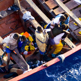 Photo: UNODC: Migrant smuggling boat