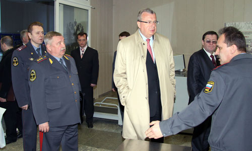 Photo: Mr. Fedotov on tour at the Domodedovo Training Centre 