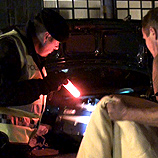 Photo: A border checkpoint where officials check for illicit goods and drugs