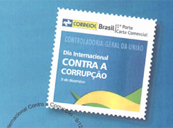 A new postage stamp was launched by the Post Office in Brazil.
