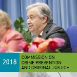 Le Secrétaire général des Nations Unies, António Guterres, met en exergue les priorités et le besoin urgent de s'attaquer aux menaces mondiales, lors de la Commission des NU contre la criminalité en Autriche. Photo: ONUDC