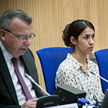 Глава УНП ООН поздравил Посла доброй воли от УНП ООН Надю Мурад с Нобелевской премией мира 