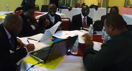  Group practical exercise during corruption casework training