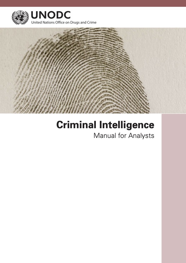 Cover page of the publication "Criminal Intelligence Manual for Analysts"