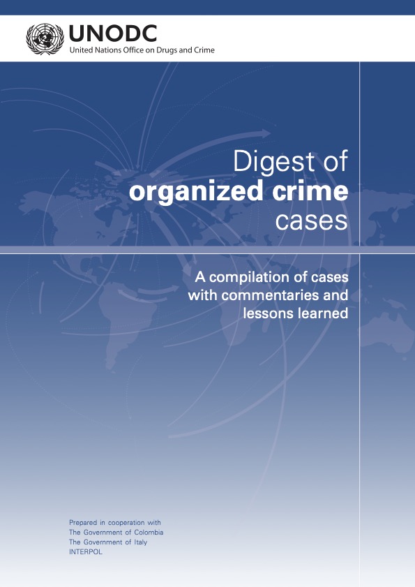 Cover page of the publication "Digest of organized crime cases"