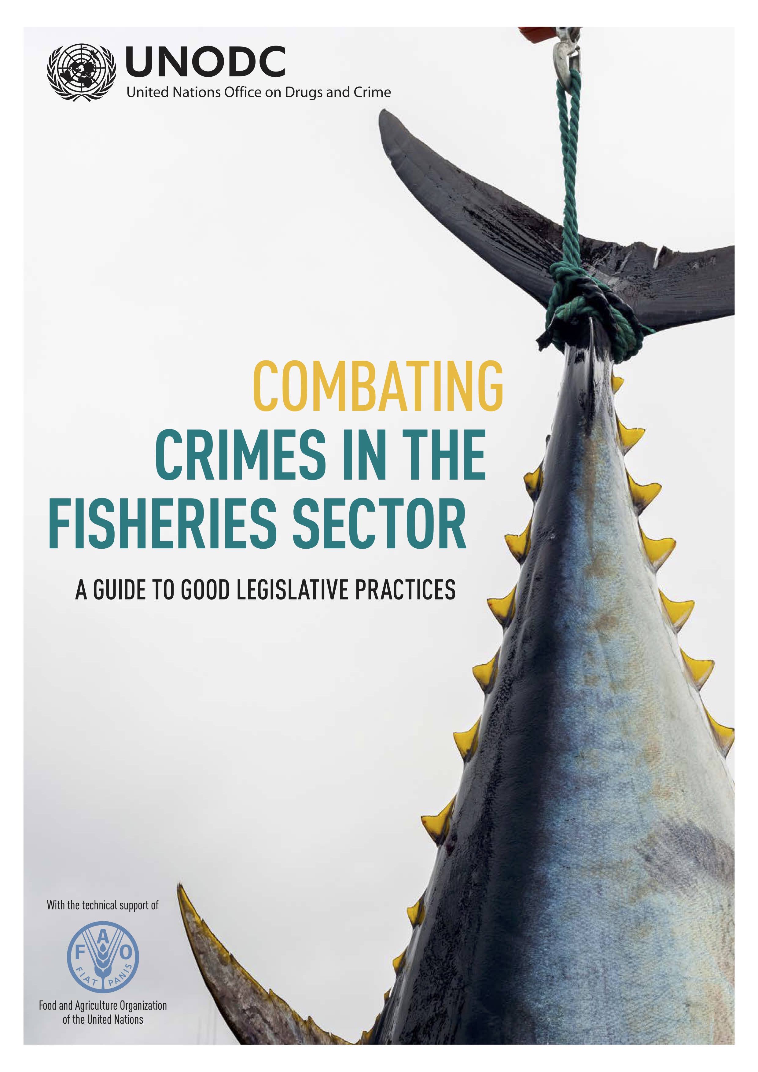 Cover page of the publication "Combating Crimes in the Fisheries Sector"