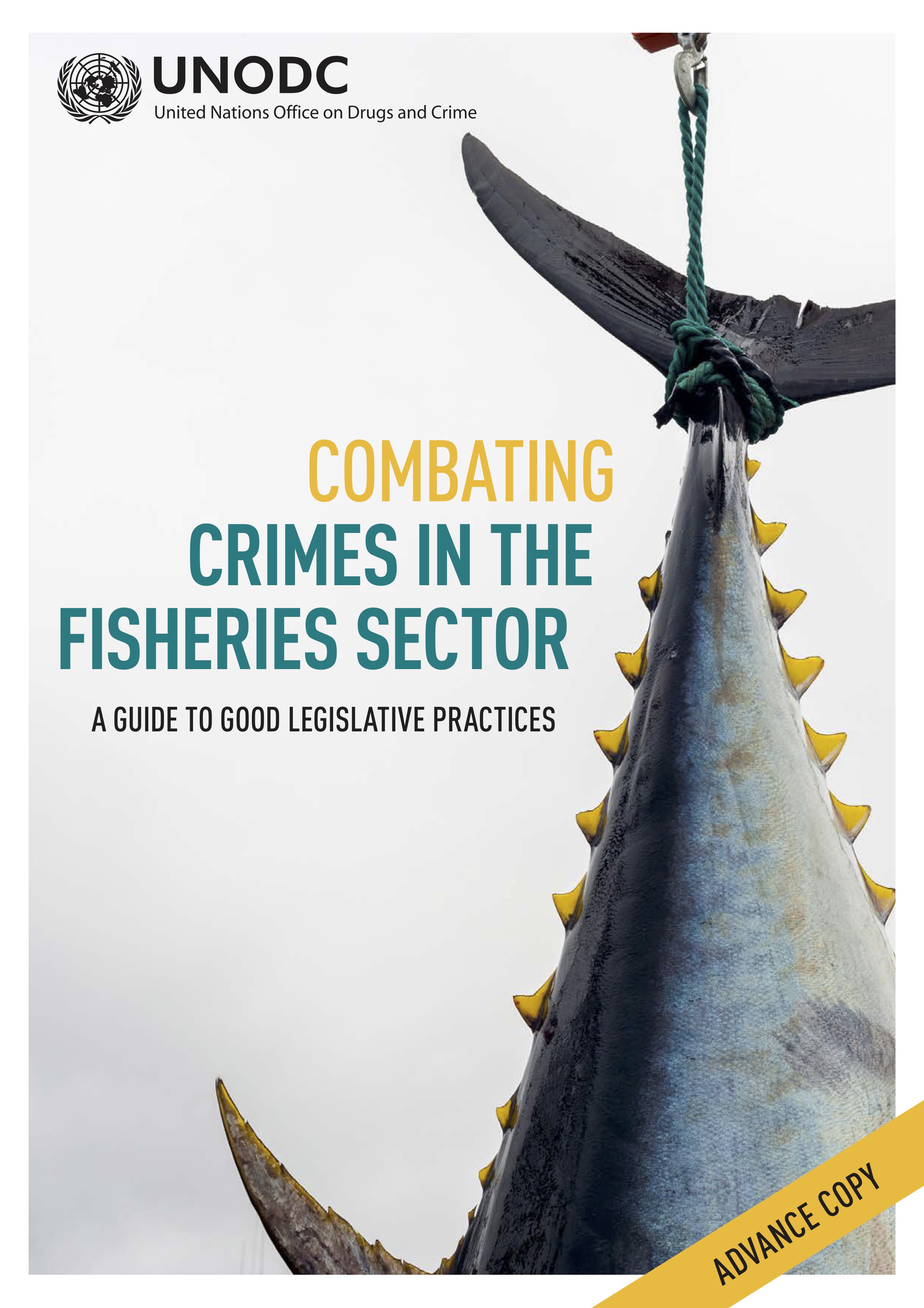 Cover page of the publication "Combating Crimes in the Fishieries Sector"