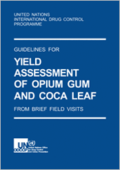 Guidelines for Yield Assessment of Opium Gum and Coca Leaf