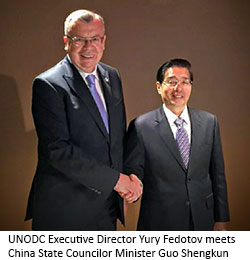 UNODC Yury Fedotov and Guo Shegnkun