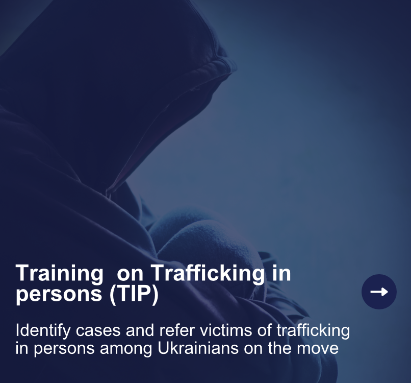Webstory: Strengthening the national response on identifying cases and referring victims of human trafficking among Ukrainians on the move