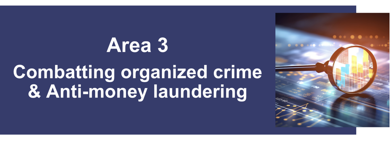 Area 3 Combatting organized crime & Anti-money laundering