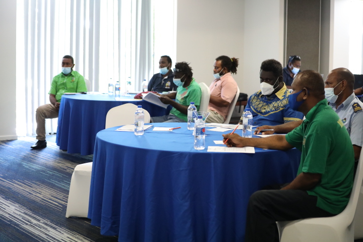 <em>Government stakeholders at the Solomon Islands National Consultative Workshop</em>