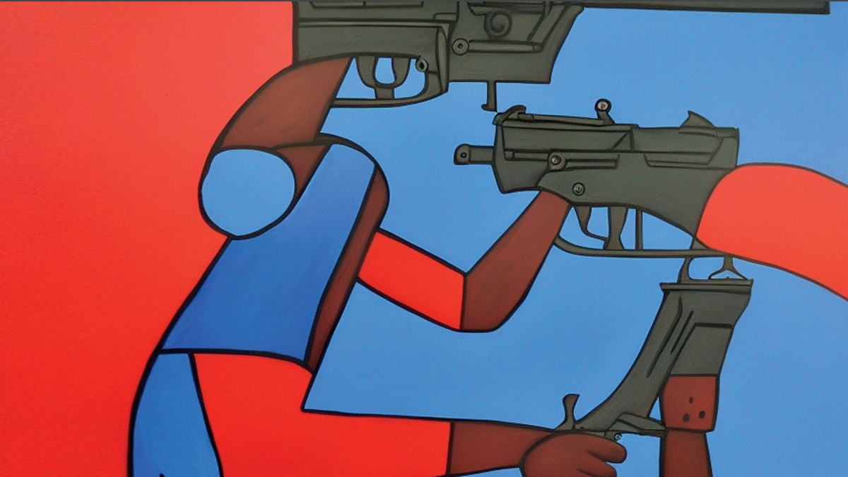 Cover Haiti report showing arms and guns