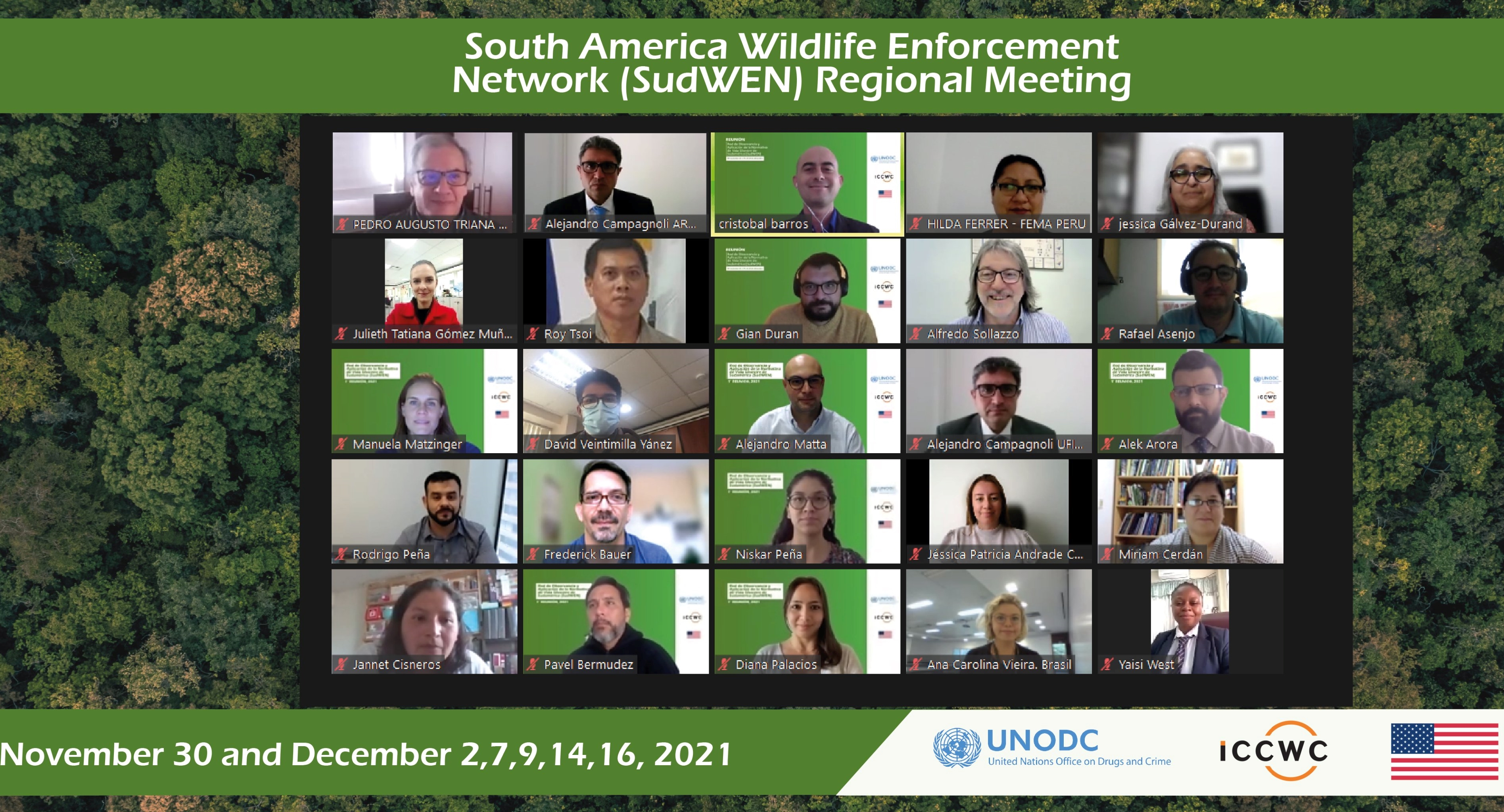 South American Wildlife Enforcement Network (SudWEN) meeting