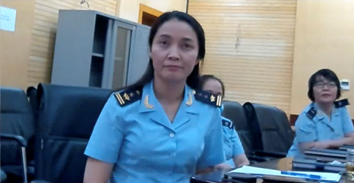 <p>Pham Thi Thu Huong, Head of Enforcement Information Collection and Analysis (Intelligence) Division, Anti-smuggling and Investigation Department, General Department of Vietnam Customs, during opening remarks</p>
