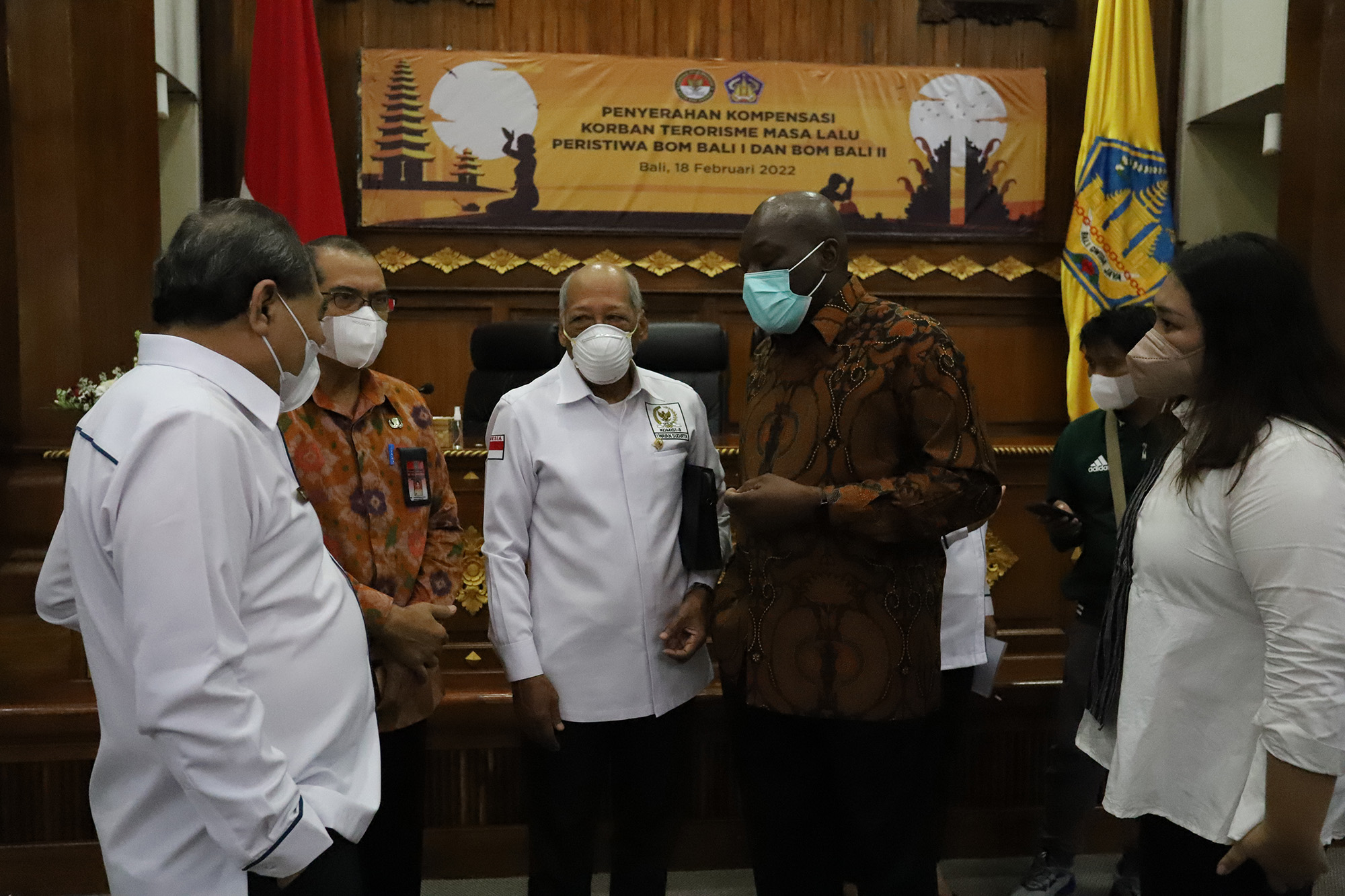 Compensation of handover ceremony to survivors of terrorism in Bali