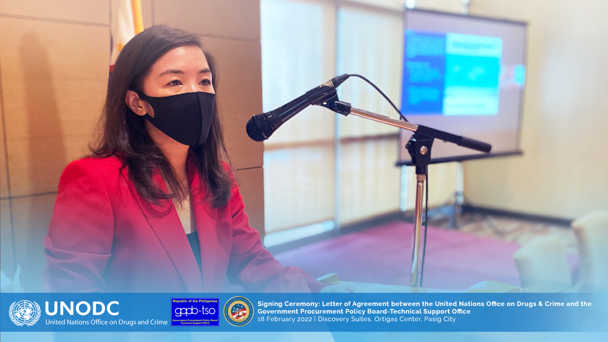 National Programme Officer on Anti-Corruption Atty. Kirbee Tibayan shares the COVID-19 Anti-Corruption response and recovery initiatives of the UNODC