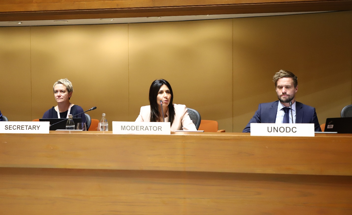 Valentina Pancieri and Tom Dixon of UNODC speak about drug trafficking and concealment methods and cross border operations in the Asia Pacific region