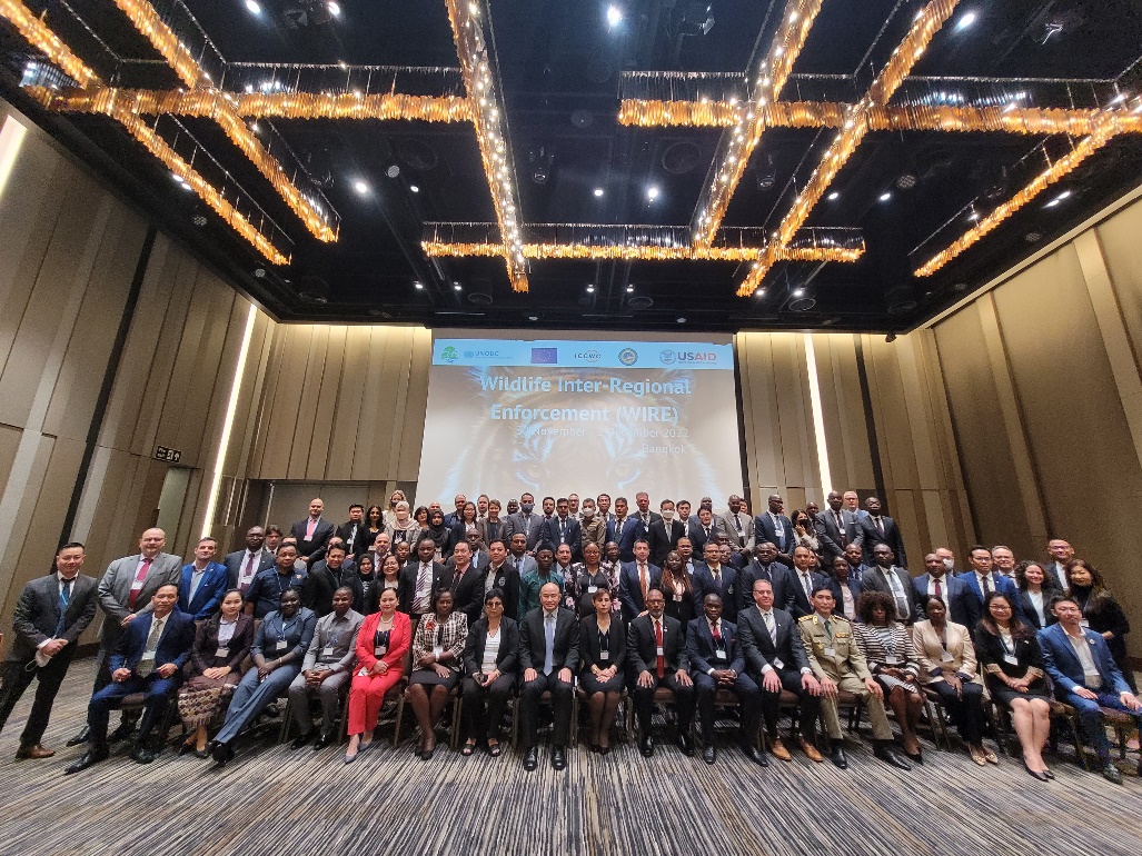 2022 WIRE meeting, bringing together law enforcement officials from Asia, Africa and Latin America